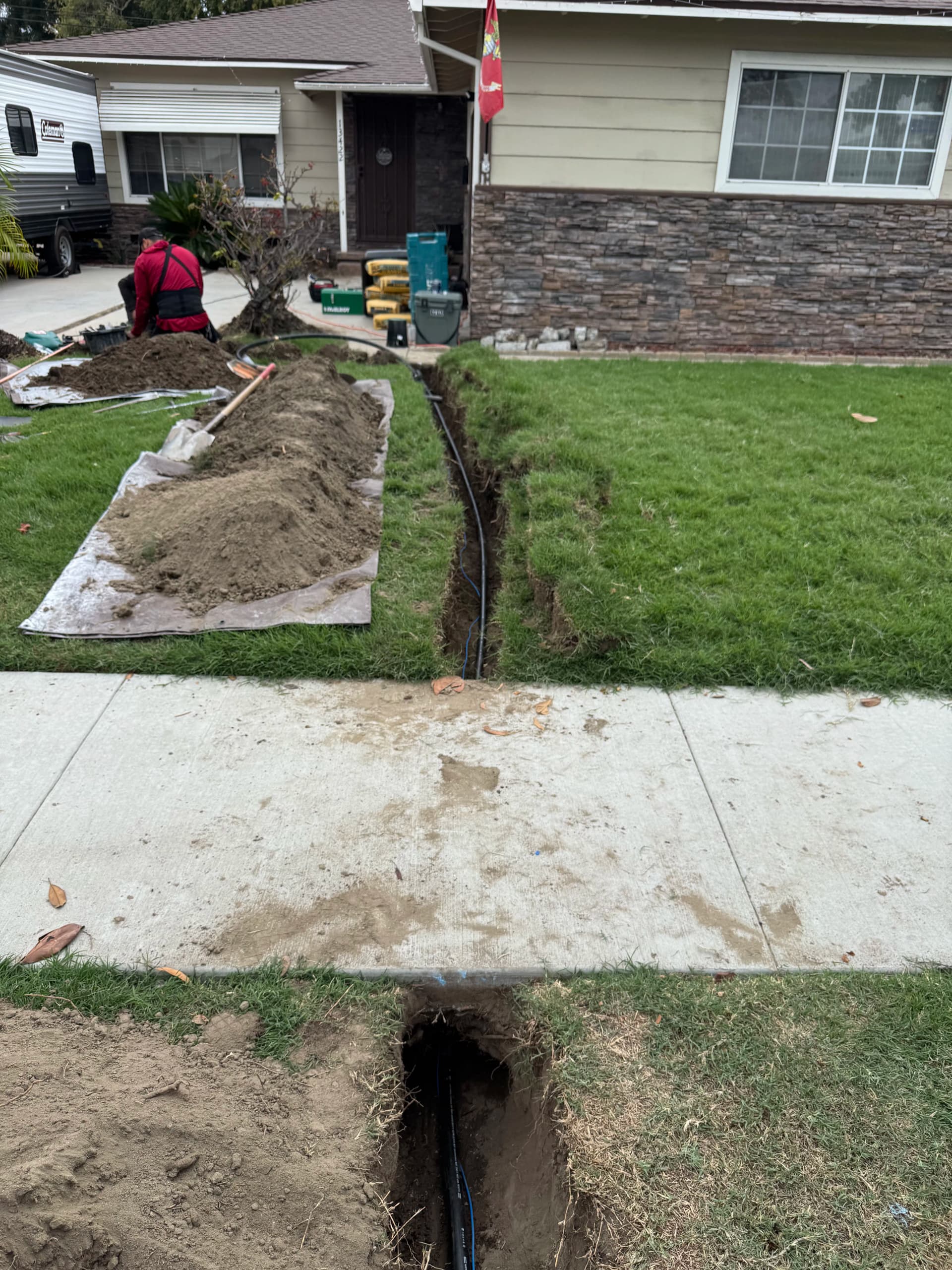 Full Water Service Line Replacement with a Clean Finish image
