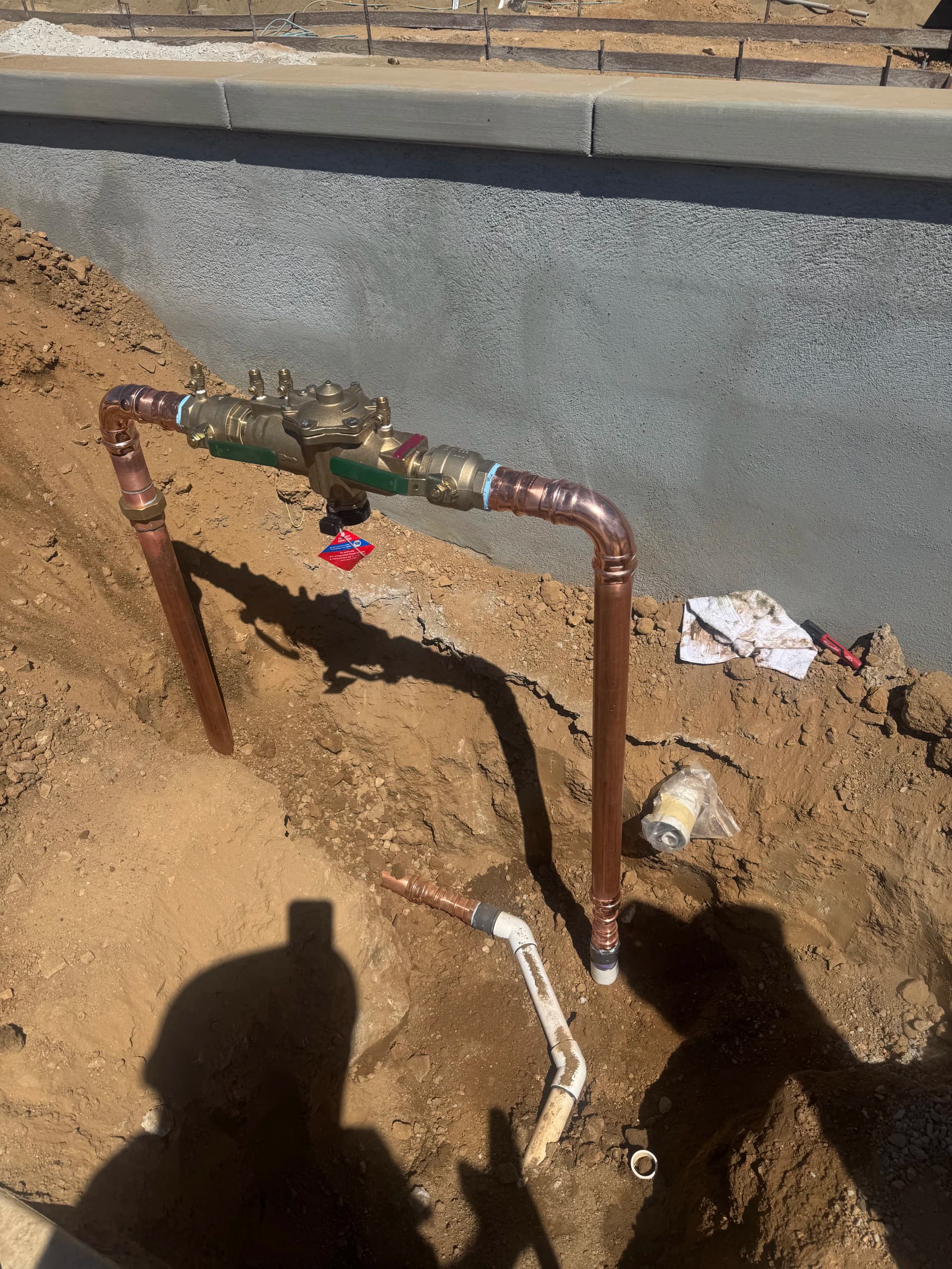 2-Inch Residential Backflow Preventer Installed on New Construction image
