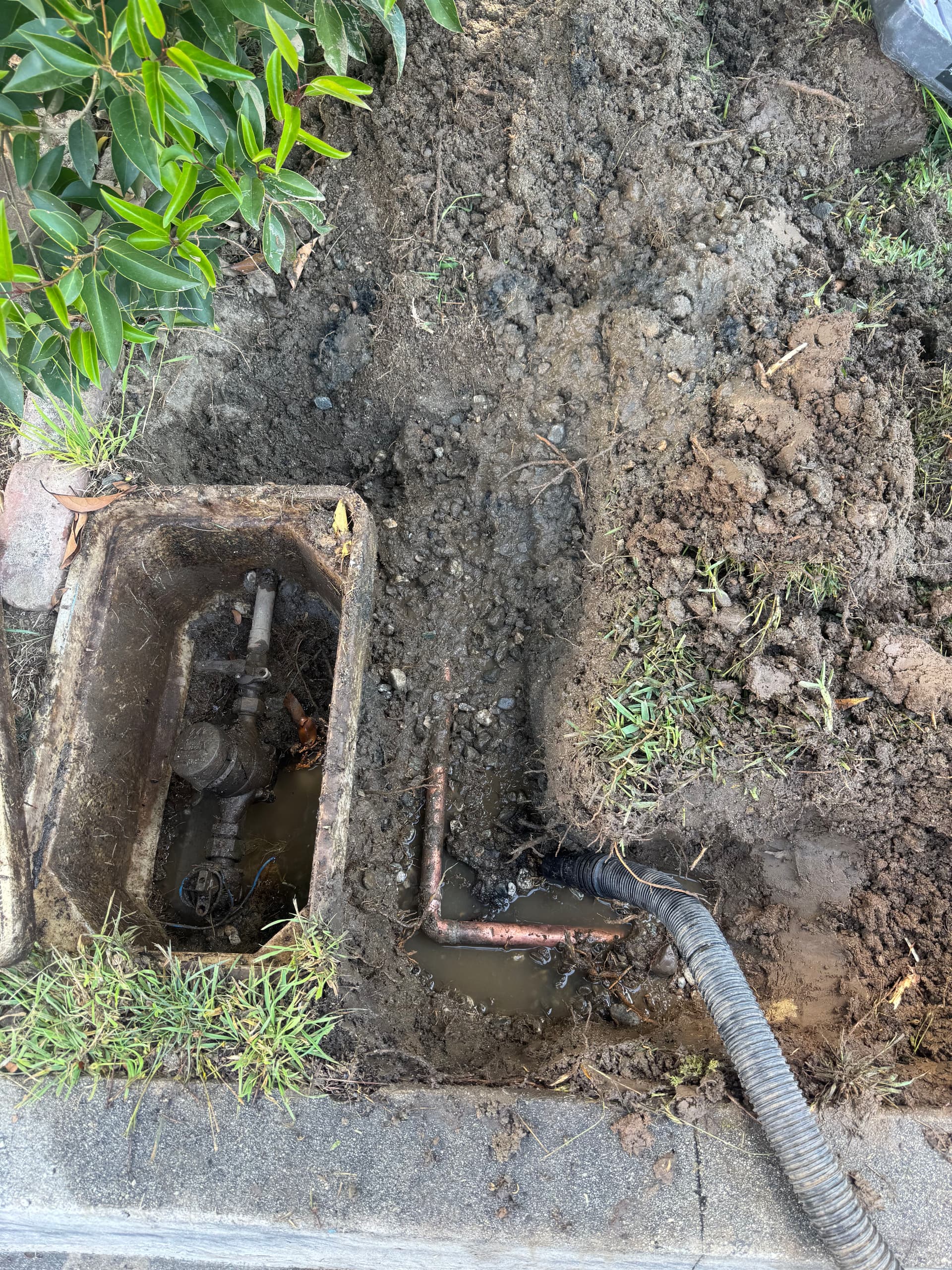 Gallery photos for Copper Water Service Line Pinhole Leak Repair in Whittier: Image #2