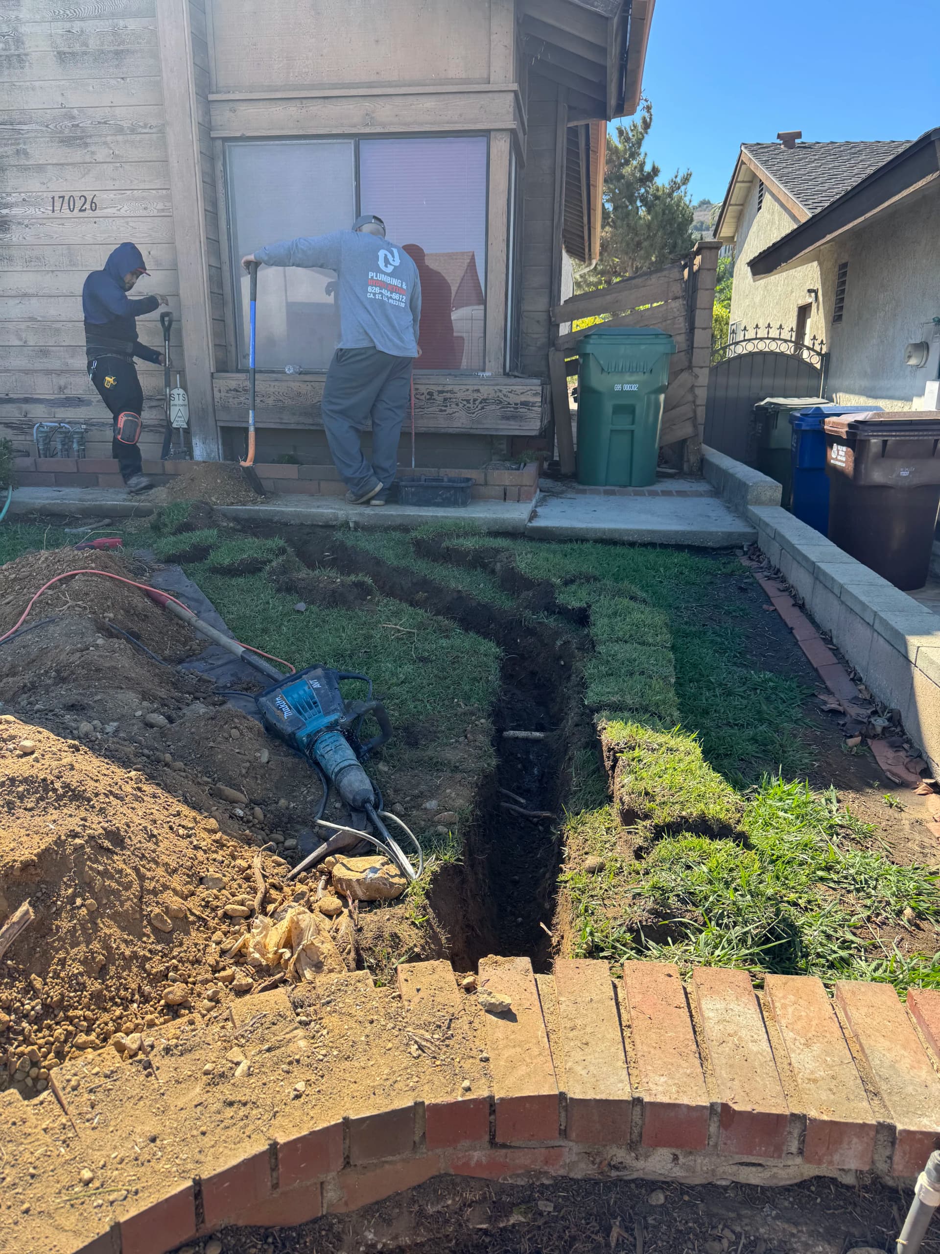 Gallery photos for 1-Inch Copper Water Service Line Replacement Done Right: Image #1