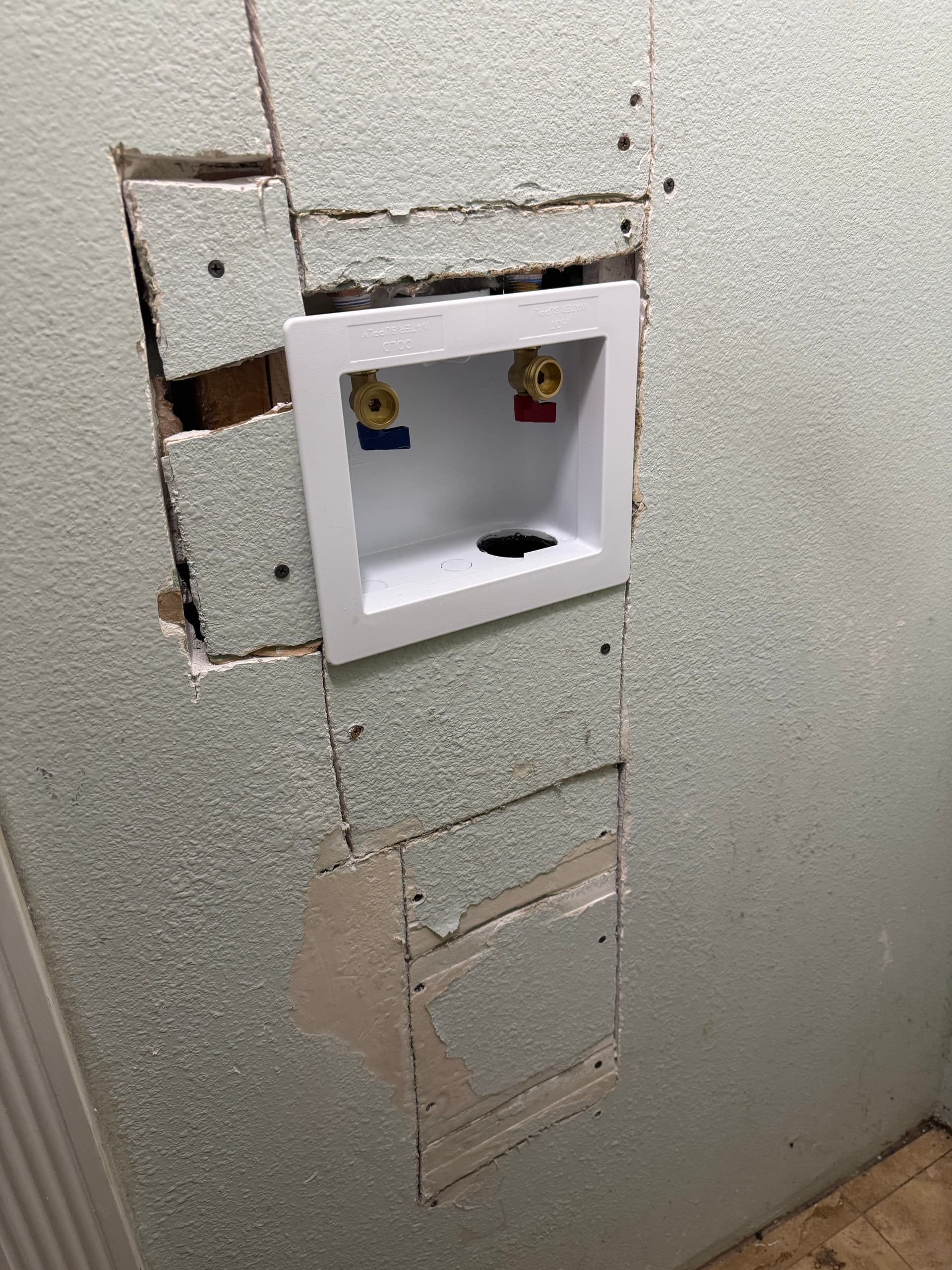 Gallery photos for Recessed Washer Box Replacement in Glendora: Image #3