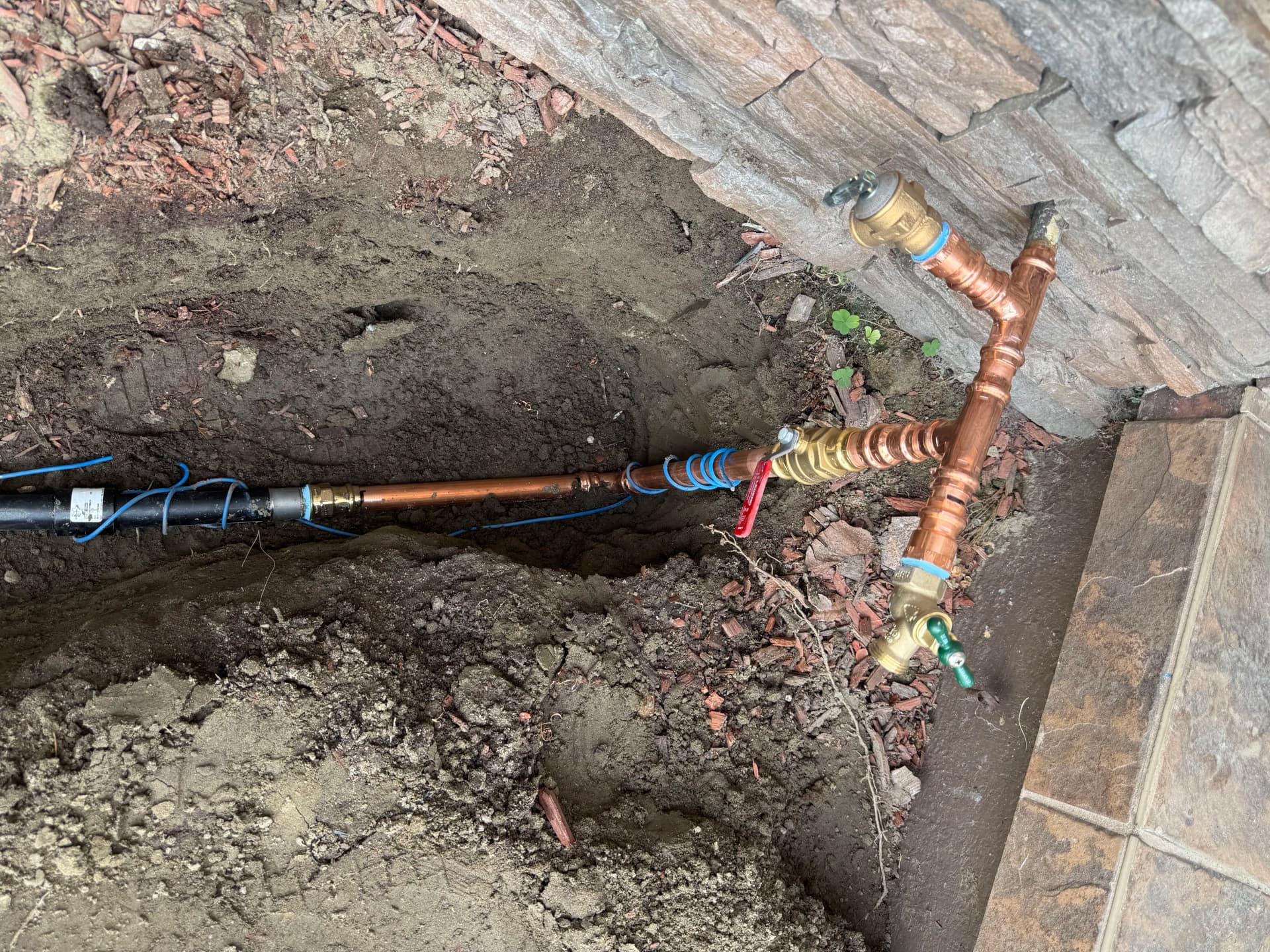 Gallery photos for Full Water Service Line Replacement with a Clean Finish: Image #1