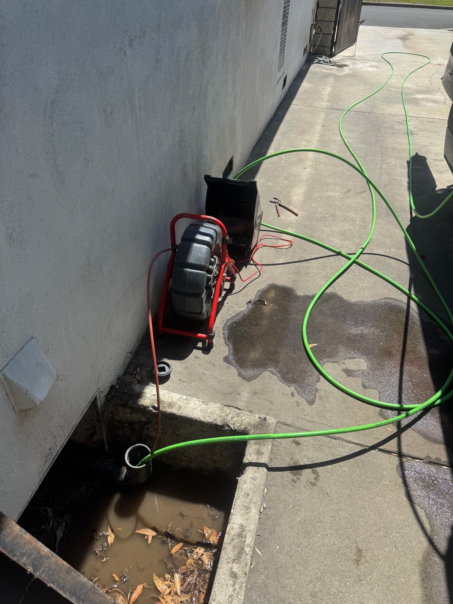 Hydro Jetting a Main Sewer Line Choked With Root Intrusion image