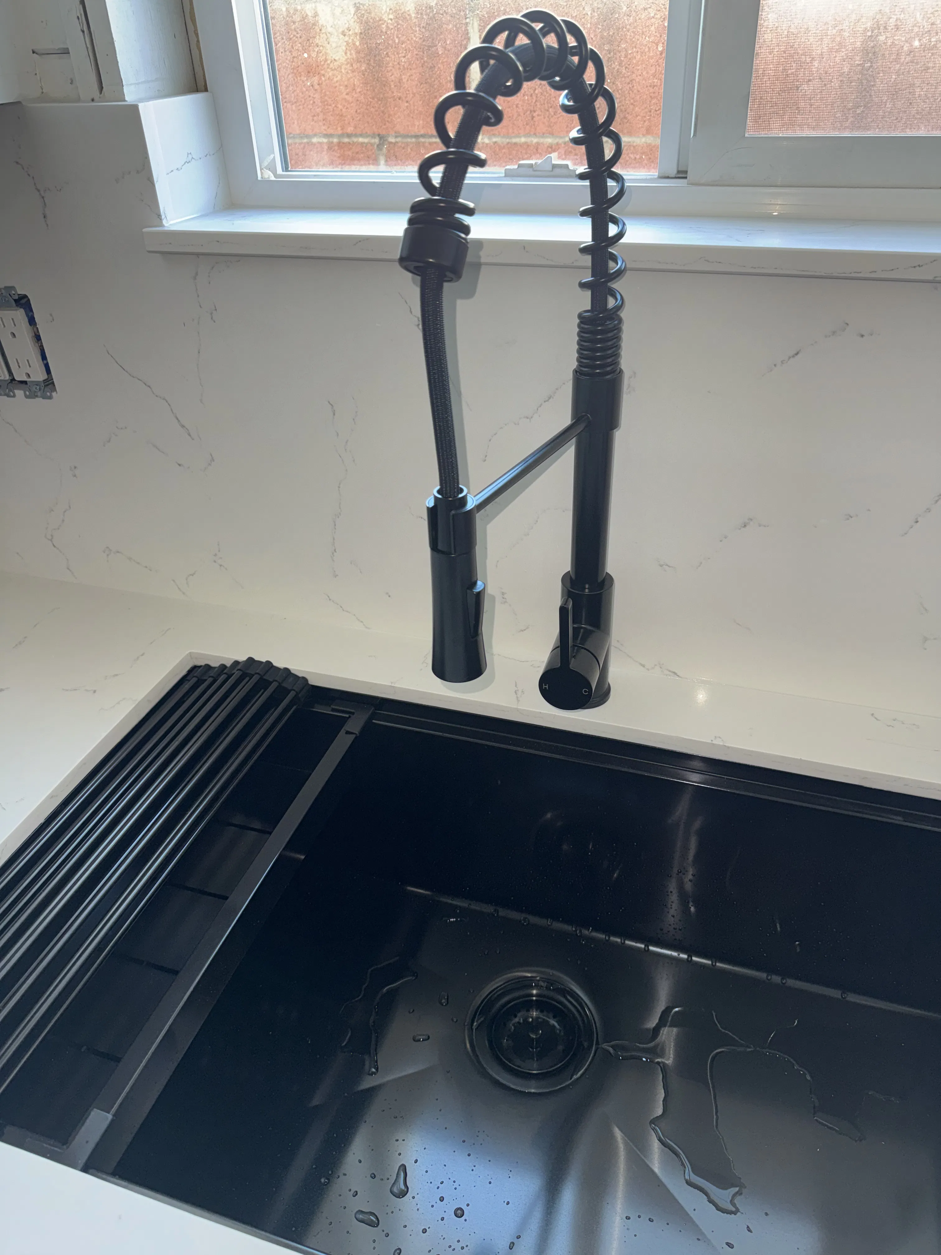 Project Kitchen Sink Faucet and Drain Install Done Clean image