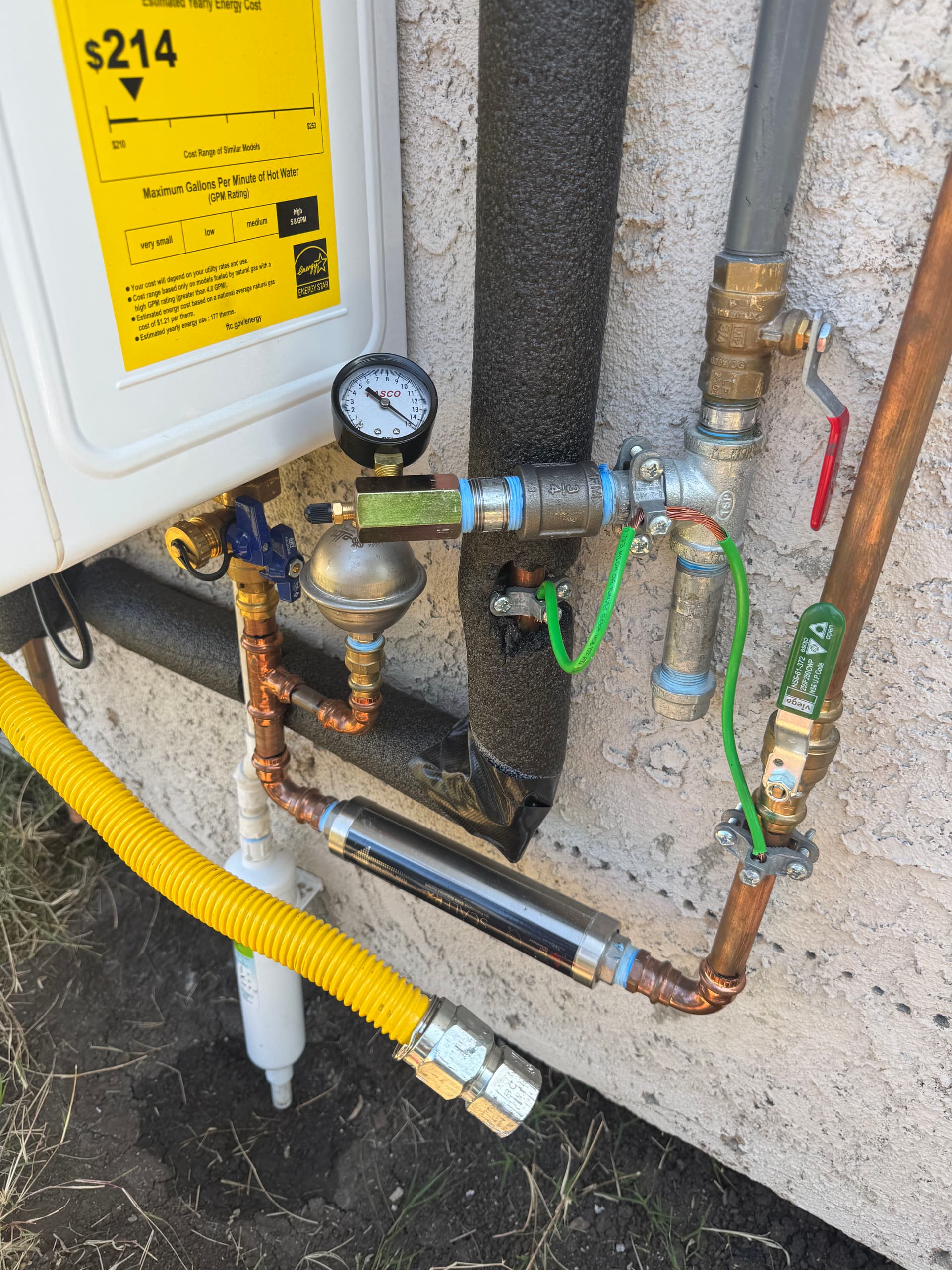 Gallery photos for Tankless Water Heater Installation Ready for Inspection in West Covina: Image #1