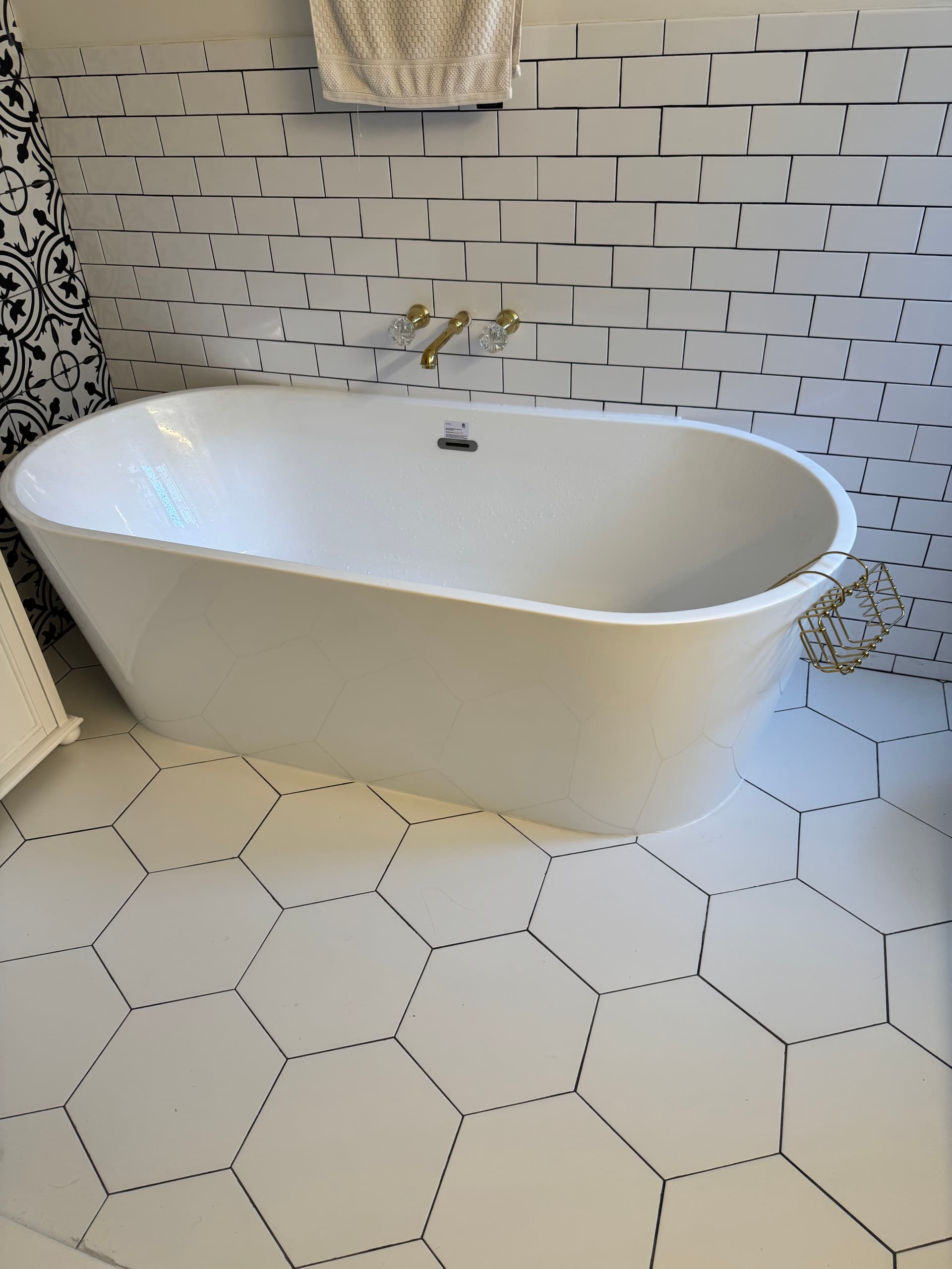 Gallery photos for Freestanding Tub Install Done Right From the Drain Up: Image #2