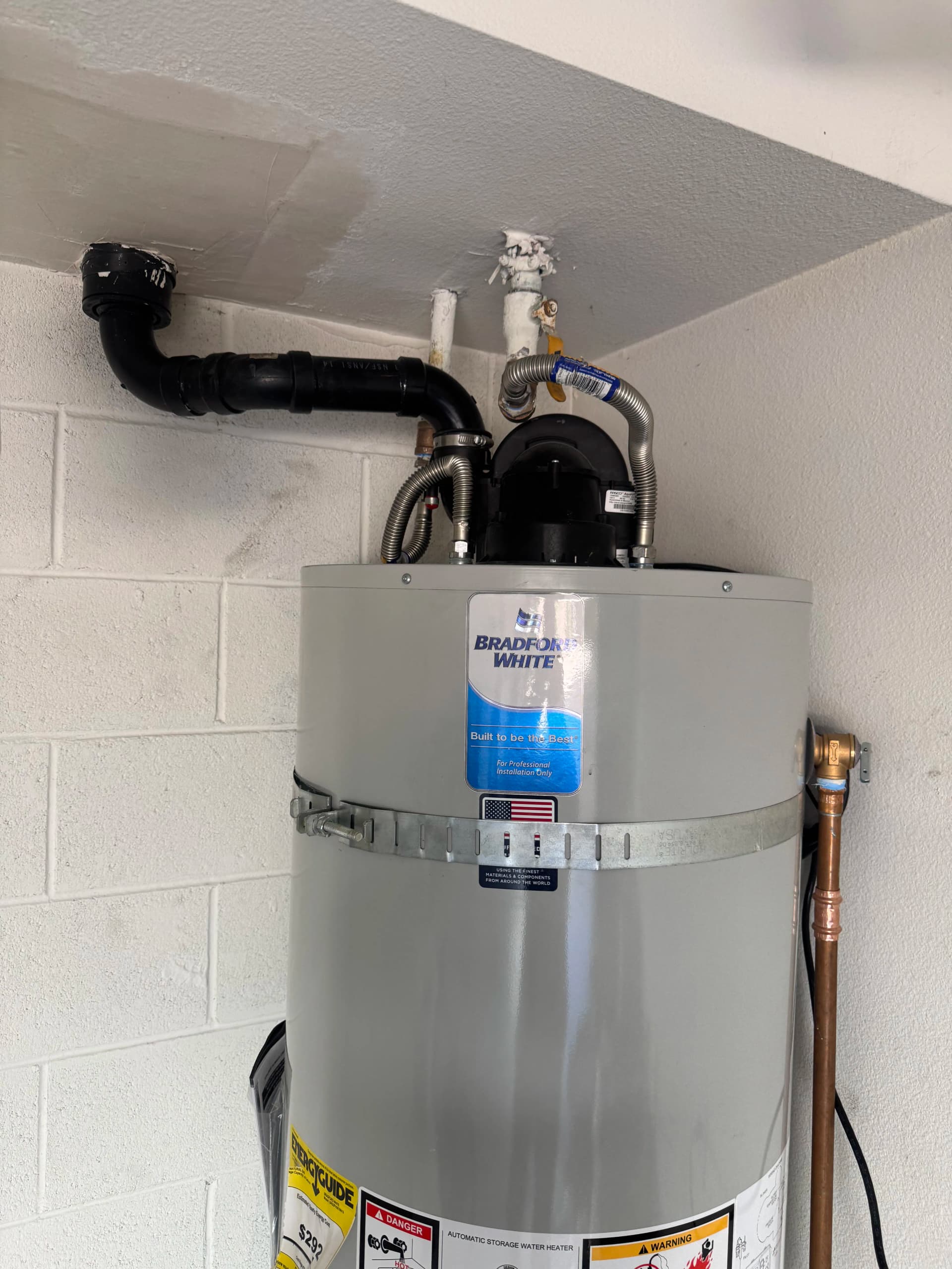 Gallery photos for Power Vented Bradford White Water Heater Install Done Right: Image #1