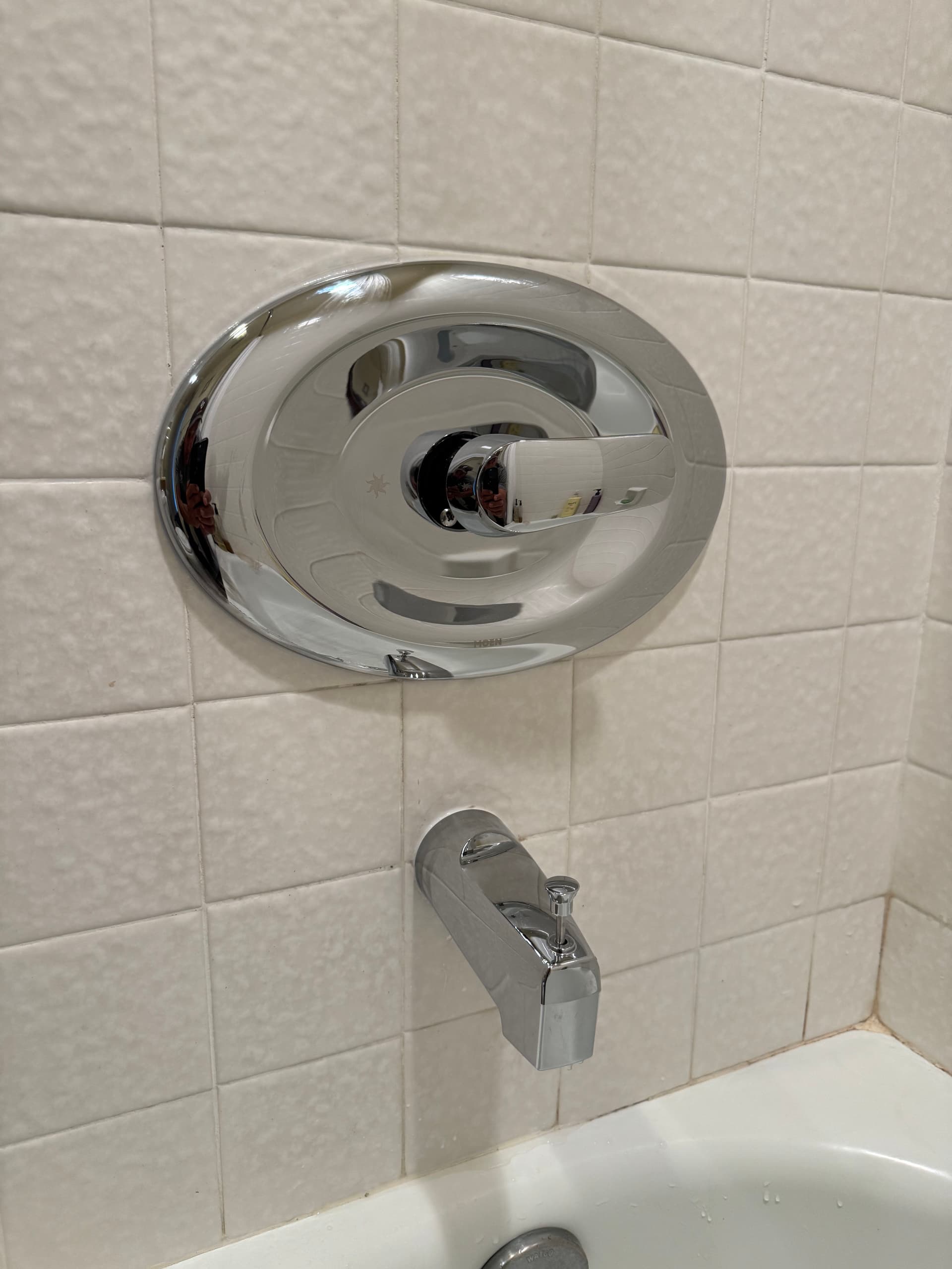 Gallery photos for Tub and Shower Valve Replaced with Moen Retrofit and Chrome Trim: Image #2