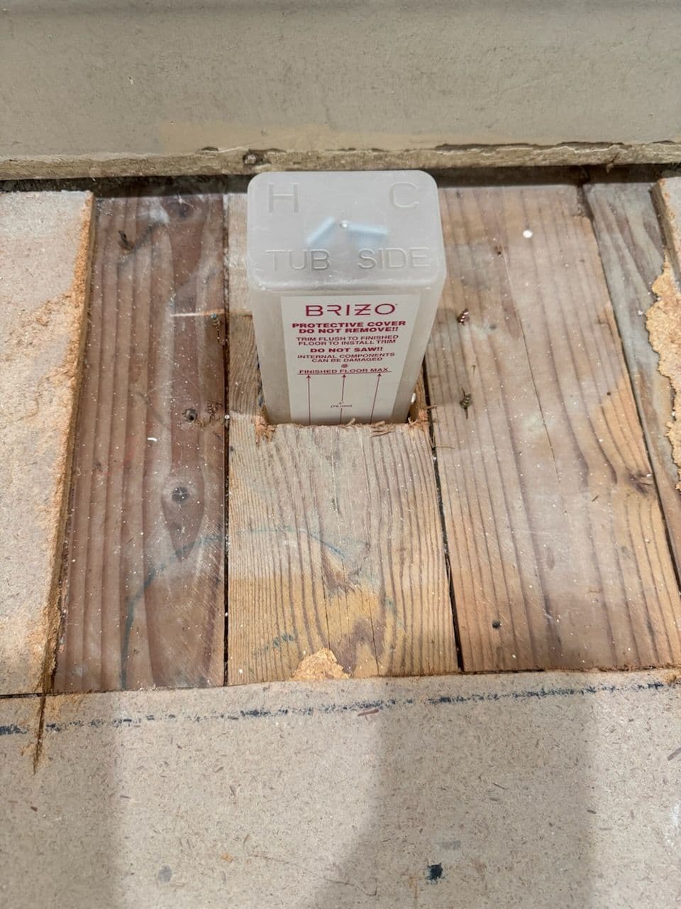 Rough Plumbing Installation for Freestanding Tub and Tub Filler image