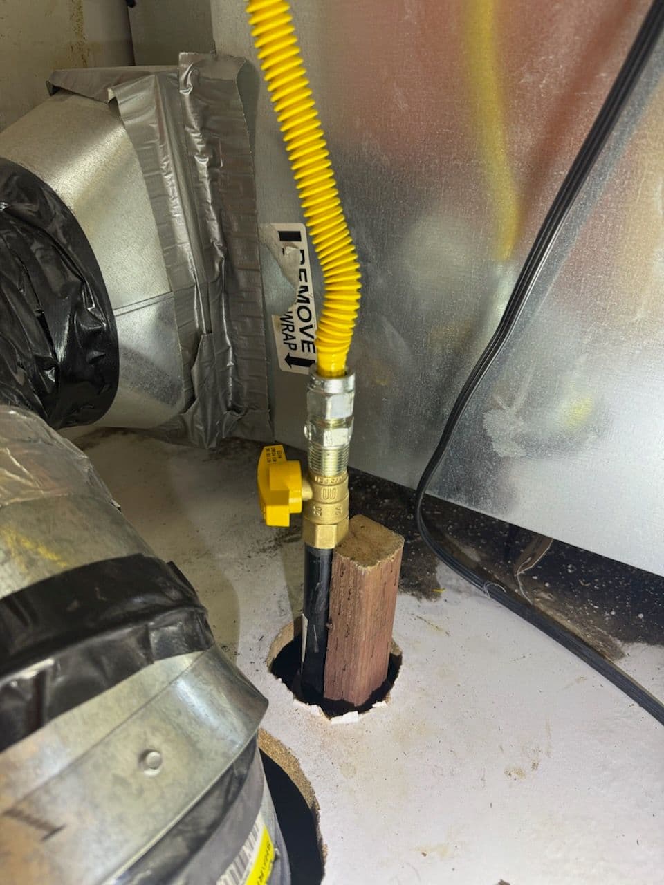 Gallery photos for Gas Pipe Replacement Completed for Island Stove in Chino Hills: Image #1