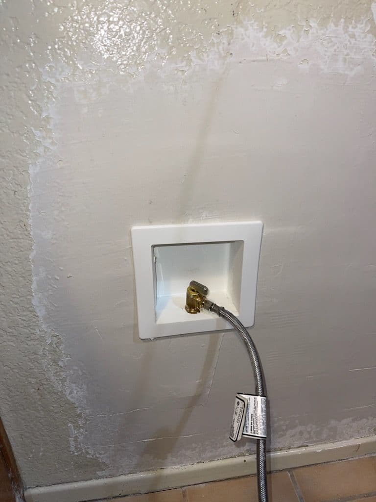 Gallery photos for Seamless Recessed Ice Maker Line Installation: Image #1