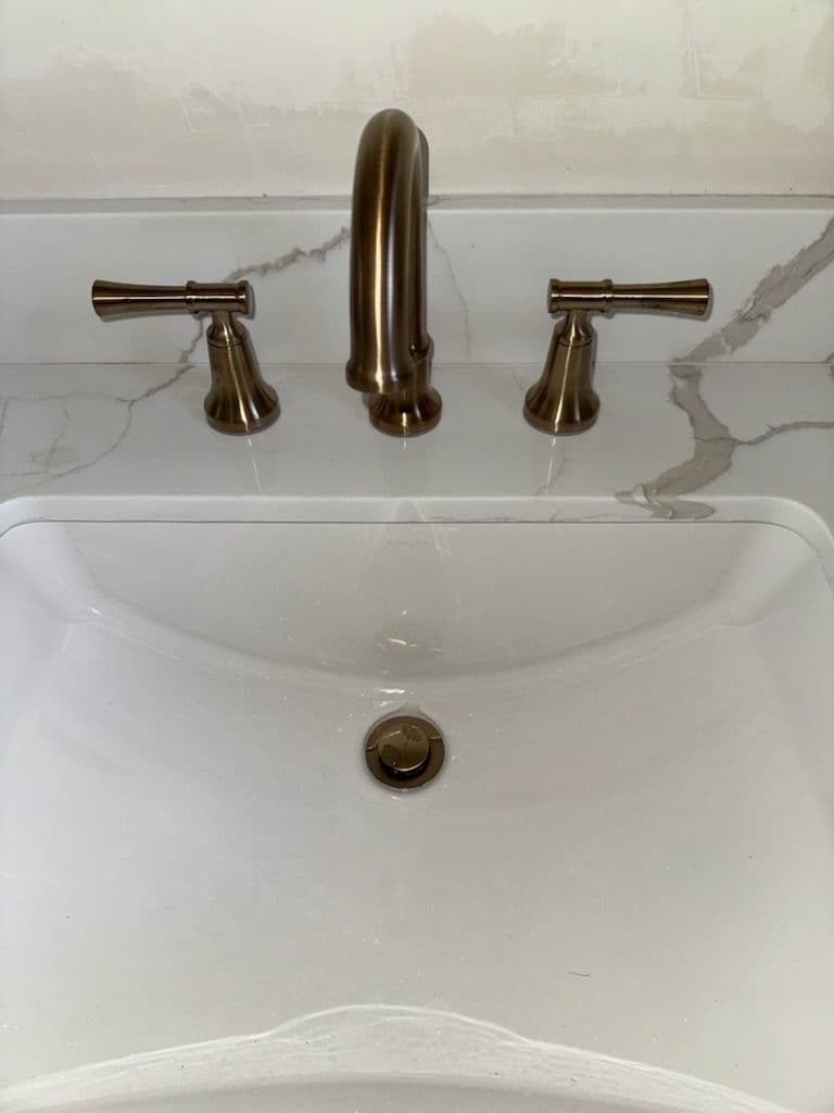 Gallery photos for Bathroom Elegance with Brushed Bronze Faucets: Image #1