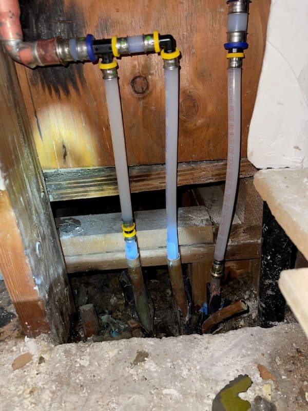 Gallery photos for Efficient Slab Leak Fix with PEX-A Pipes in Rowland Heights: Image #2